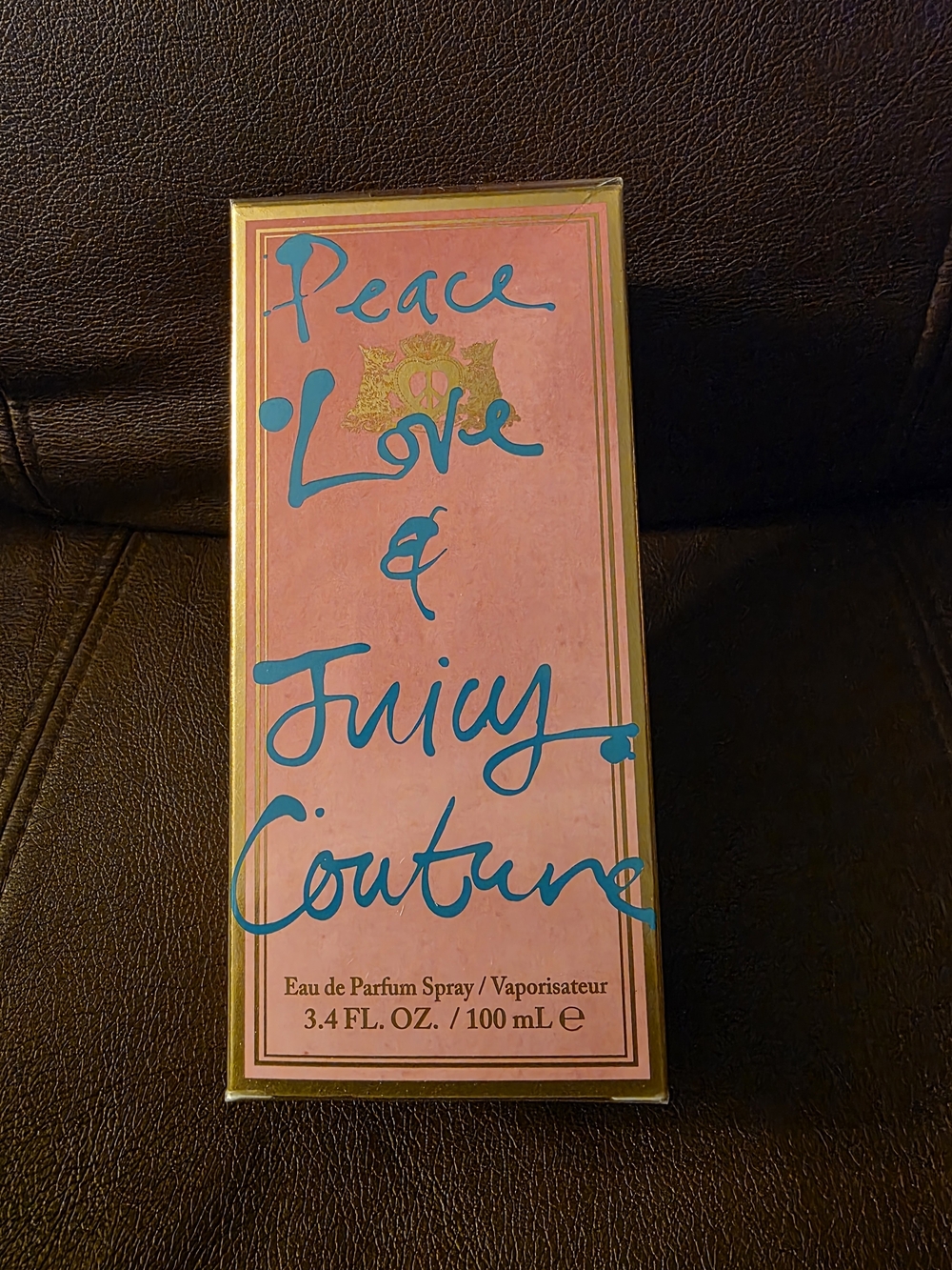 Juicy Couture Pink and Teal Peace LOVE AND JUICY COUTURE SPRAY